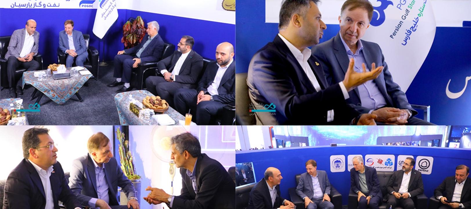 بازدید مدیرعامل بانک دی از غرفه‌های نمایشگاه نفت، گاز، پالایش و پتروشیمی