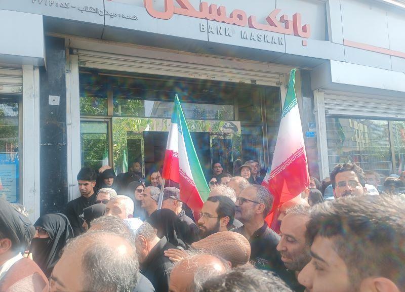 وداع با شهدای اقتدار با حضور جمعی از مدیران ارشد بانک مسکن