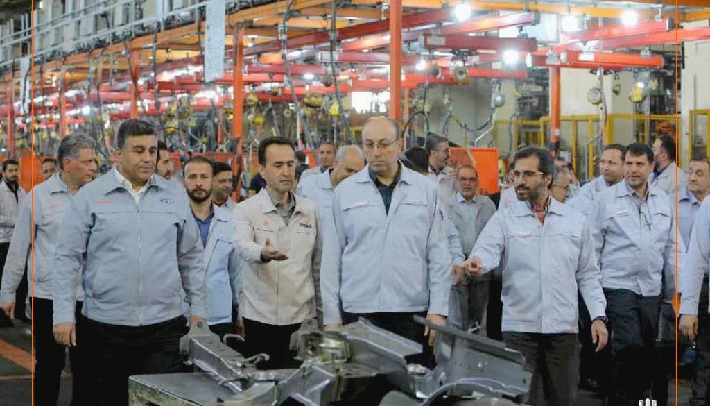 بازدید مدیرعامل گروه خودروسازی سایپا از روند تولید ایدکوپرس و ایران کاوه