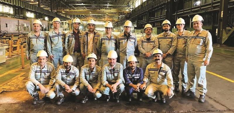 كسب ركورد ماهانه تولید كلاف سرد در خط كوركتیو 4 نورد سرد