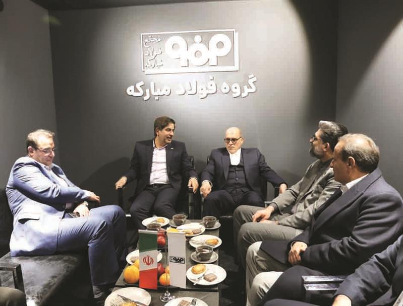 دیدار و گفت‌وگوی معاون بین‌الملل اتحادیه صنعتگران روسیه با مدیرعامل فولاد مباركه